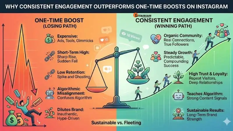 Why Consistent Engagement Outperforms One-Time Boosts on Instagram